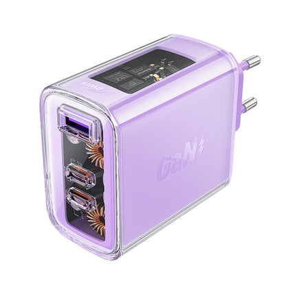 Caricabatterie Retea Acefast A45 Exploration, 65W, 3.25A, 1 x USB-A - 2 x USB-C, Viola