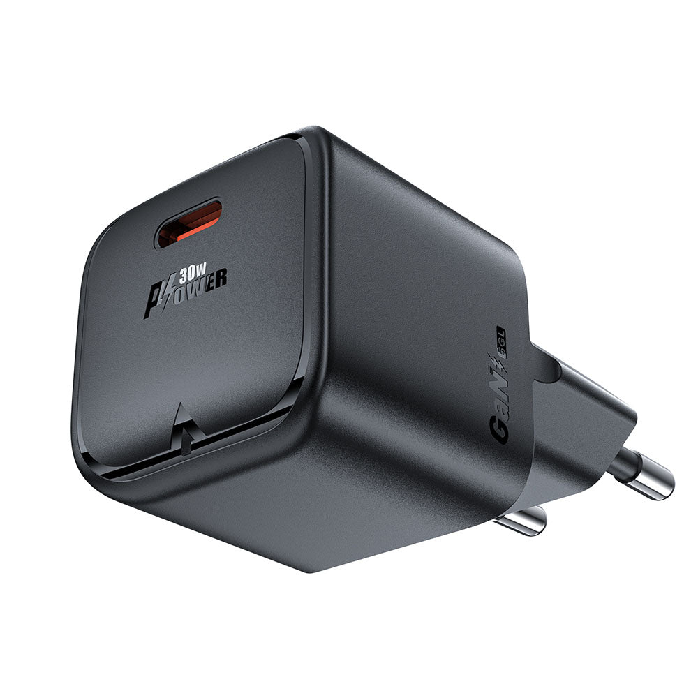 Acefast A77 Network Charger, 30W, 3A, 1 x USB-C, Black