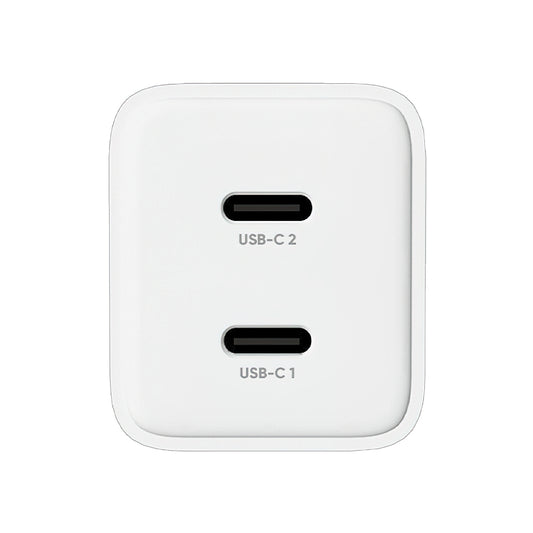 Caricabatterie Rete Allity. ATC-01-45WCC Fast, 45W, 3A, 2 x USB-C, Bianco