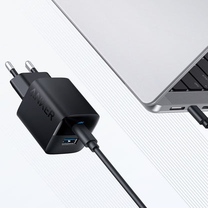 Caricabatterie di rete Anker 323, 33W, 3A, 1 x USB-A - 1 x USB-C, nero A2331G11 