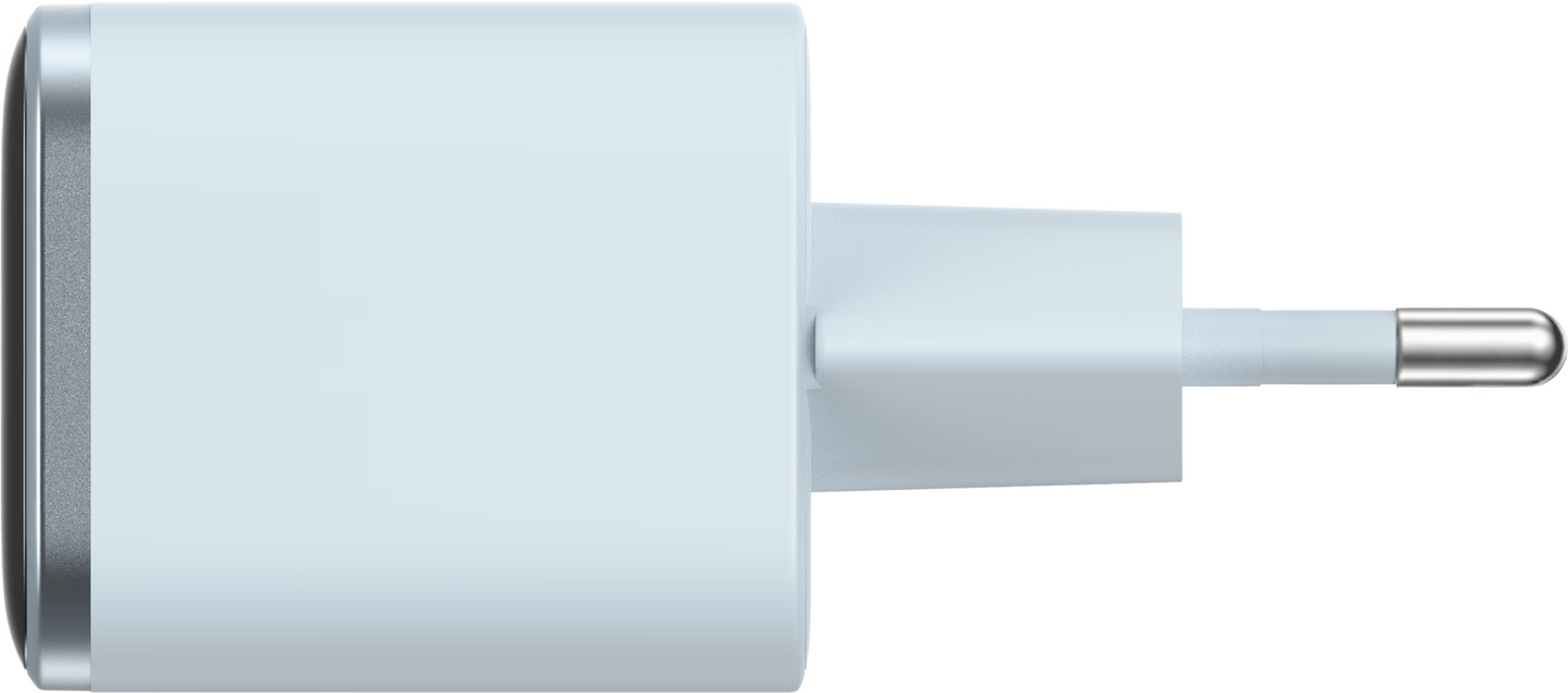 Caricatore da rete Anker Nano Display, 45W, 3A, 1 x USB-C, Blu A121DG31
