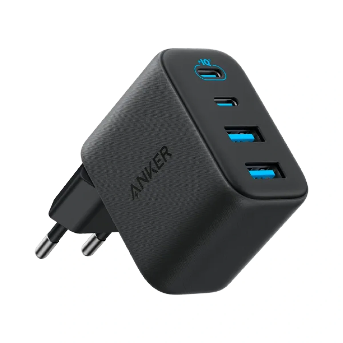 Caricatore da rete Anker Zolo, 50W, 3A, 2 x USB-A - 2 x USB-C, Nero
