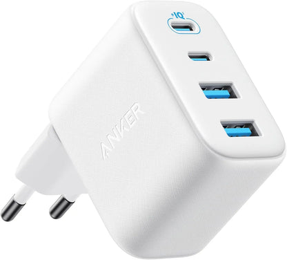Caricatore da rete Anker Zolo, 50W, 3A, 2 x USB-A - 2 x USB-C, Bianco