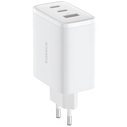 Caricabatterie di rete Baseus Cube Pro, 65W, 3,25A, 1 x USB-A - 2 x USB-C, bianco P10152301213-00