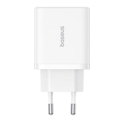 Caricabatterie Retea Baseus Cube, 30W, 3A, 2 x USB-A - 1 x USB-C, Bianco P10111402213-00