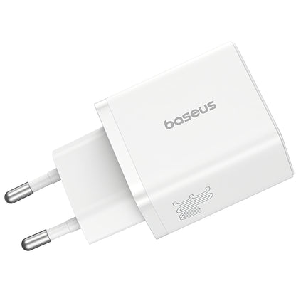 Caricatore di rete Baseus Cube, 30W, 2,4A, 1 x USB-A - 1 x USB-C, bianco P10111404213-00 