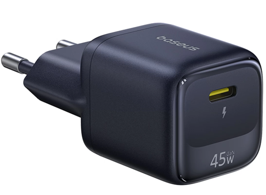 Caricatore da rete Baseus EnerFill FN22, 45W, 3A, 1 x USB-C, Nero E0123300