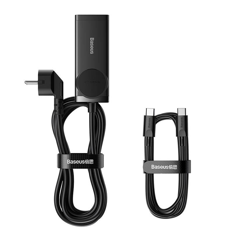 Caricabatterie di rete Baseus GaN3 Pro PowerStrip, 100W, 5A, 2 x USB-A - 2 x USB-C - 1 x Schuko, nero PSZM000401 PSZM000401 