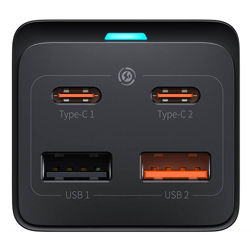 Caricabatterie di rete Baseus GaN3 Pro PowerStrip, 65W, 3A, 2 x USB-A - 2 x USB-C - 1 x Schuko, nero PSZM000901 PSZM000901 