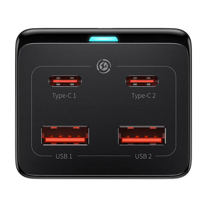 Caricabatterie di rete Baseus GaN3 Pro PowerStrip, 100W, 5A, 2 x USB-A - 2 x USB-C - 1 x Schuko, nero PSZM000401 PSZM000401 