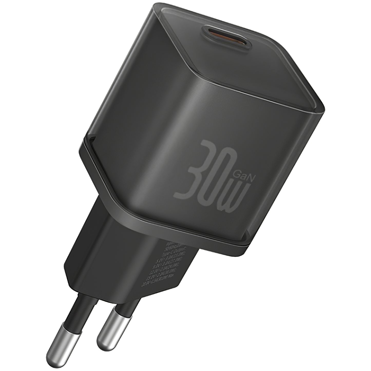 Caricabatterie di rete GaN5S di Baseus, 30W, 3A, 1 x USB-C, nero P10162504113-00 