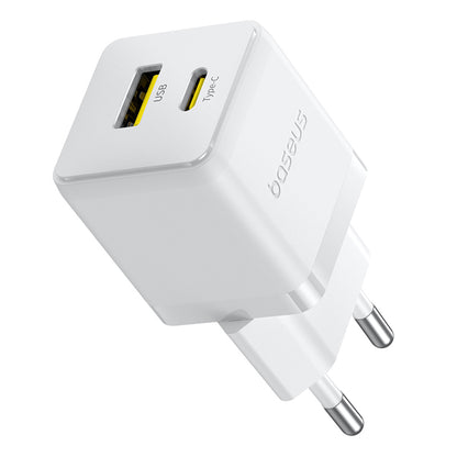 Baseus Palm Network Charger, 30W, 3A, 1 x USB-A - 1 x USB-C, White P1011160A213-00