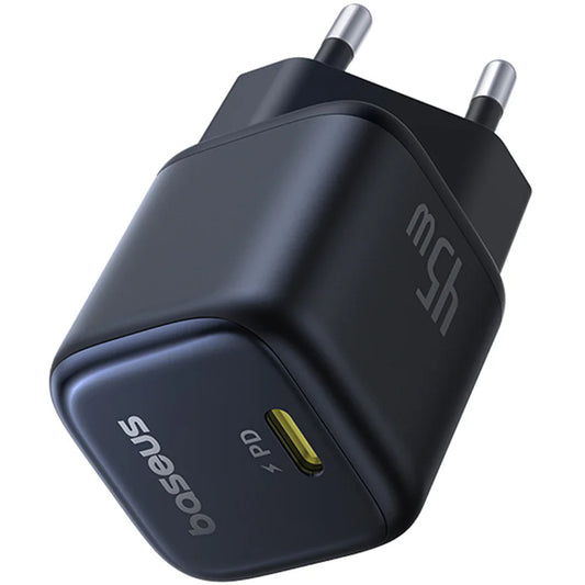 Caricabatterie da Rete Baseus PicoGo, 45W, 3A, 1 x USB-C, Nero P10176800123-00