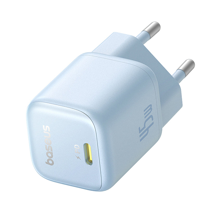 Caricabatterie Rete Baseus PicoGo, 45W, 3A, 1 x USB-C, Blu P10176800313-00