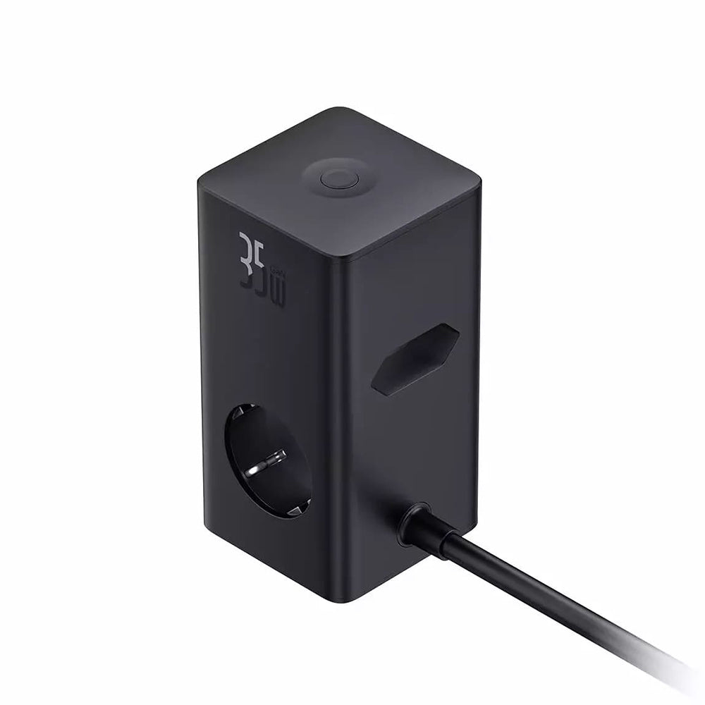 Caricabatterie di rete Baseus PowerCombo, 35W, 5A, 2 x USB-A - 2 x USB-C - 3 x Schuko, nero E00023606113-00 