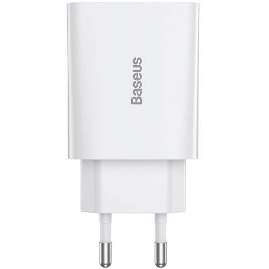 Caricabatterie da Rete Baseus Speed Mini, 20W, 3A, 1 x USB-C, Bianco CCFS-SN02
