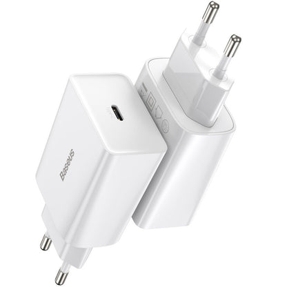 Baseus Speed Mini Network Charger, 20W, 3A, 1 x USB-C, White CCFS-SN02