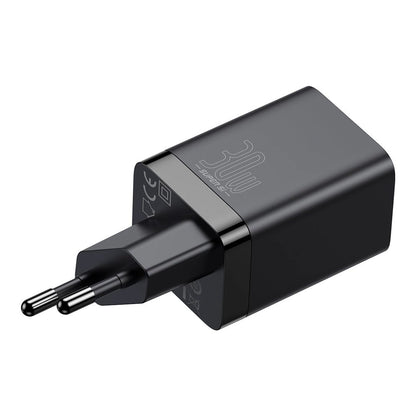 Caricabatterie di rete Baseus Super Si Pro, 30W, 3A, 1 x USB-A - 1 x USB-C, nero CCSUPP-E01