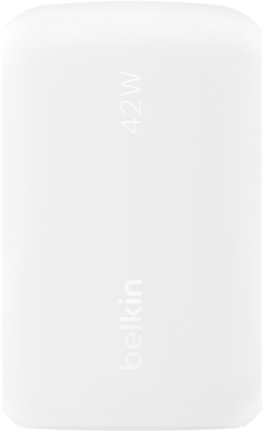 Caricatore da rete Belkin BoostCharge Dual, 42W, 3A, 1 x USB-A - 1 x USB-C, Bianco WCB009vfWH