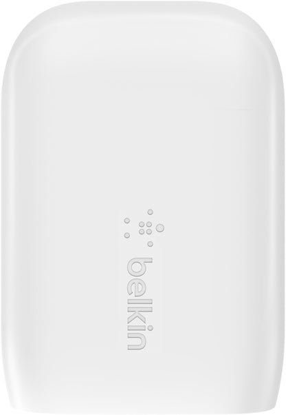 Caricatore da rete Belkin BoostCharge Dual, 37W, 3A, 1 x USB-A - x USB-C, Bianco WCB007vfWH