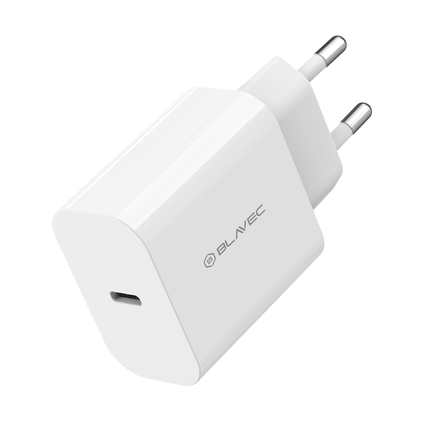 Caricabatterie Rete Blavec BC-7, 45W, 3A, 1 x USB-C, Bianco