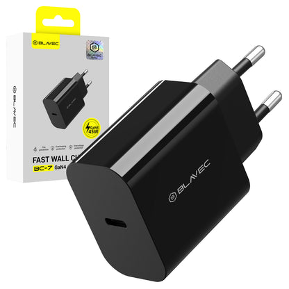 Caricabatterie Retea Blavec BC-7, 45W, 3A, 1 x USB-C, Nero