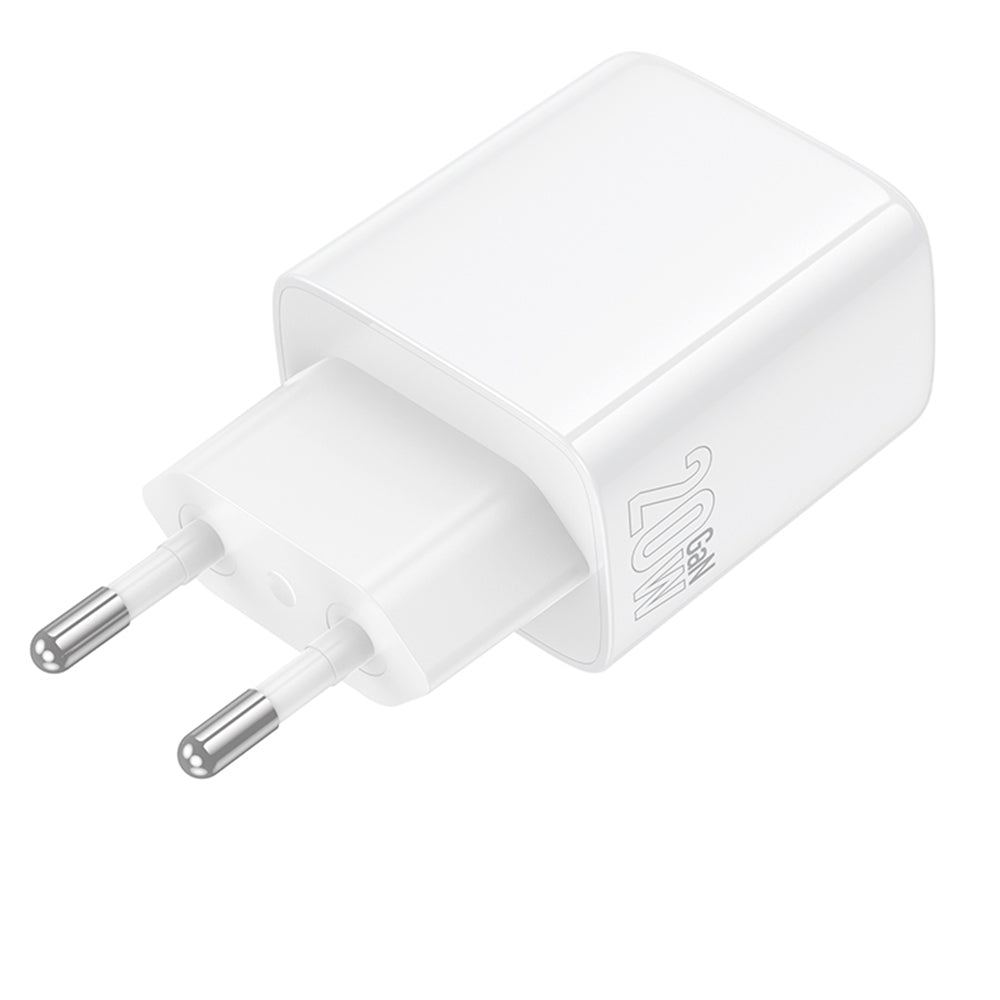Caricabatterie Retea Borofone BN27 Fuente, 20W, 3A, 1 x USB-A - 1 x USB-C, Bianco