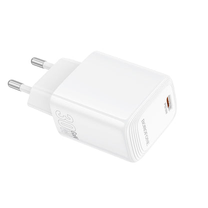 Caricabatterie Retea Borofone BN28 Fuente, 30W, 3A, 1 x USB-C, Bianco