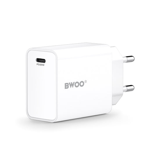 Caricabatterie Rete BWOO CDA226, 20W, 3A, 1 x USB-C, Bianco