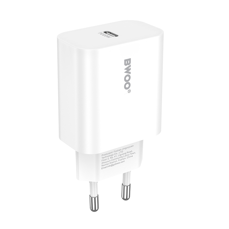 Caricabatterie Rete BWOO CDA233, 20W, 3A, 1 x USB-C, Bianco