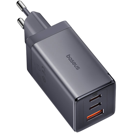 Baseus GaN5 Ultra USB-C Caricatore di rete con cavo USB-C, 65W, 3,25A, 1 x USB-A - 2 x USB-C, grigio P10110812827-Z1