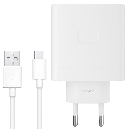 Caricabatterie di rete Oppo con cavo USB-C Oppo, 67W, 6,1A, 1 x USB-A, bianco VCB7CAEH