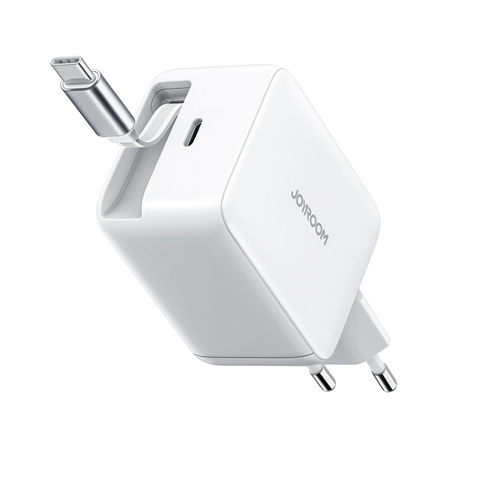 Caricabatterie Retea Con Cavo USB-C Joyroom JR-TCL06, 67W, 3A, 1 x USB-C, Bianco