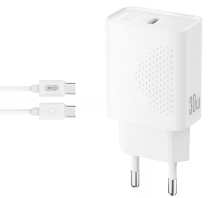 Caricabatterie da Rete con Cavo USB-C XO Design L162, 30W, 3A, 1 x USB-C, Bianco