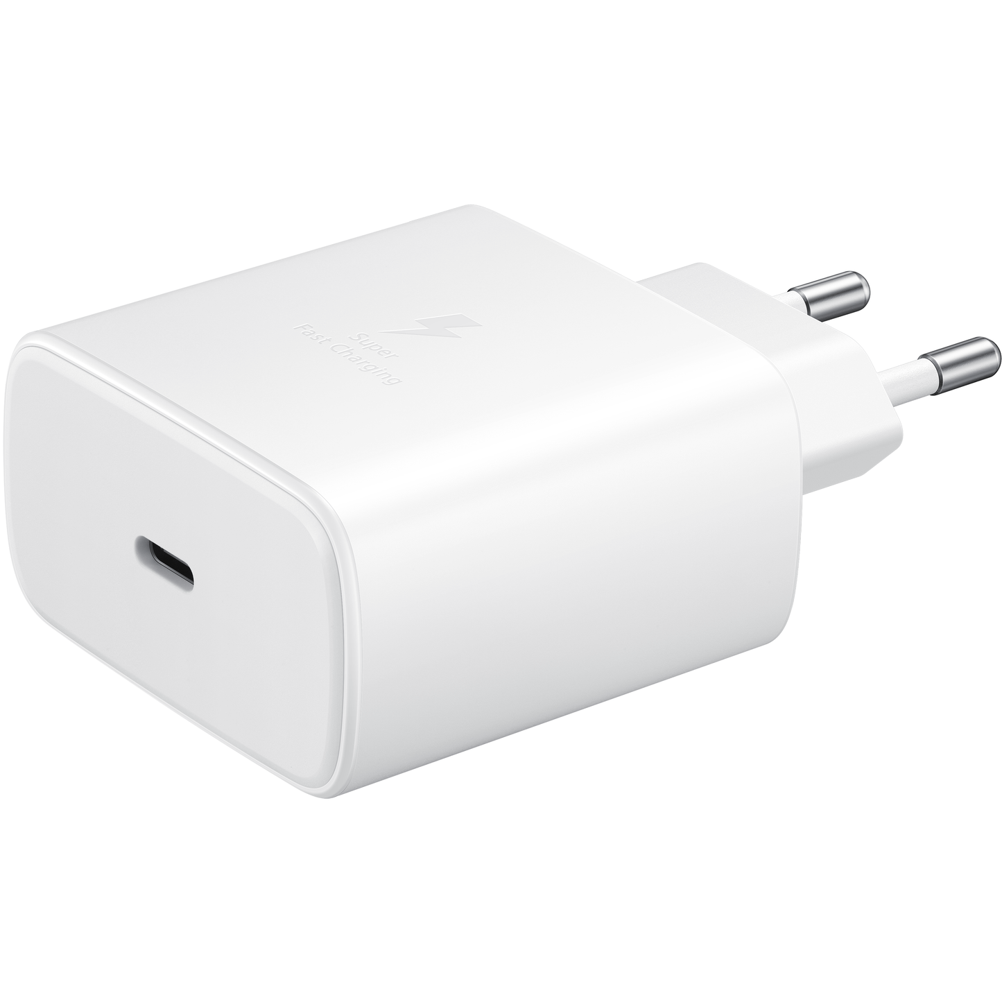 Samsung EP-TA845 + DW76767JWE Caricabatterie di rete con cavo USB-C, 45W, 4,05A, 1 x USB-C, bianco GP-PTU020SOFWQ