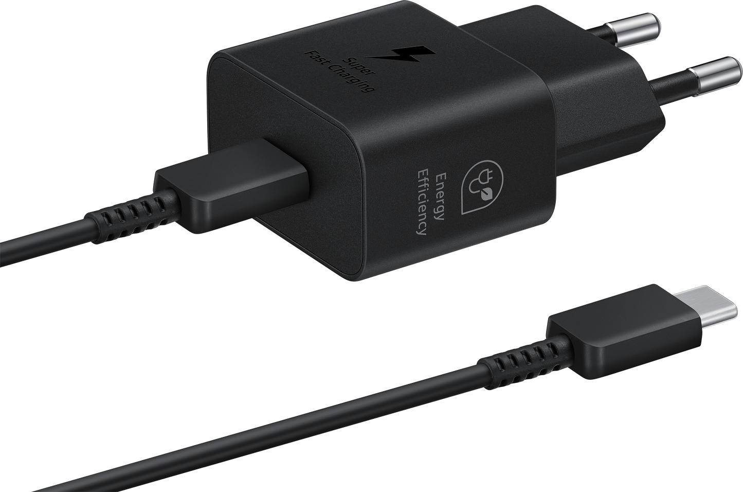 Cavo USB-C Samsung Caricabatterie di rete Samsung, 25W, 3A, 1 x USB-C, Nero EP-T2510XBEGEU 