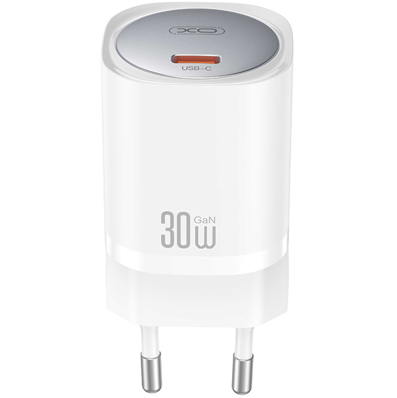 XO Design CE20, 30W, 3A, 1 x USB-C, 1 x USB-C, Bianco 