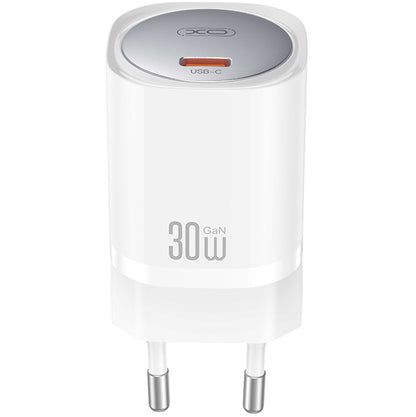 XO Design CE20, 30W, 3A, 1 x USB-C, 1 x USB-C, Bianco 