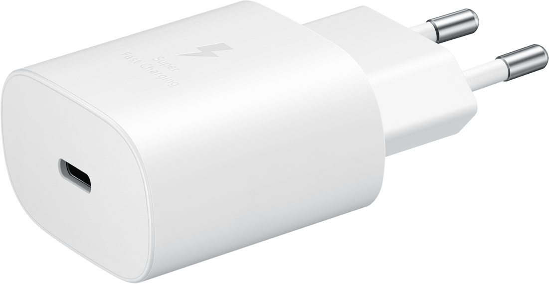 Caricatore di rete Samsung USB-C con cavo USB-C, 25W, 3A, 1 x USB-C, bianco EP-TA800XWEGWWW