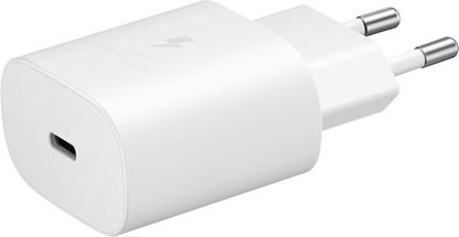 Caricatore di rete Samsung USB-C con cavo USB-C, 25W, 3A, 1 x USB-C, bianco EP-TA800XWEGWWW