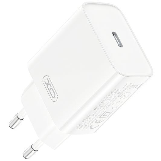 Caricabatterie da Rete con Cavo USB-C XO Design CE15, 20W, 3A, 1 x USB-C, Bianco