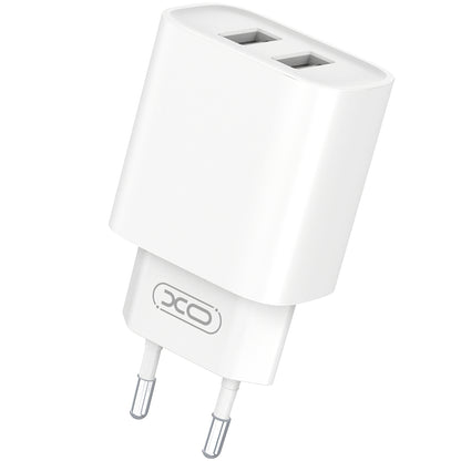 XO Design XO Design BPCE02C Caricatore di rete con cavo USB-C, 10,5W, 2,1A, 2 x USB-A, bianco 