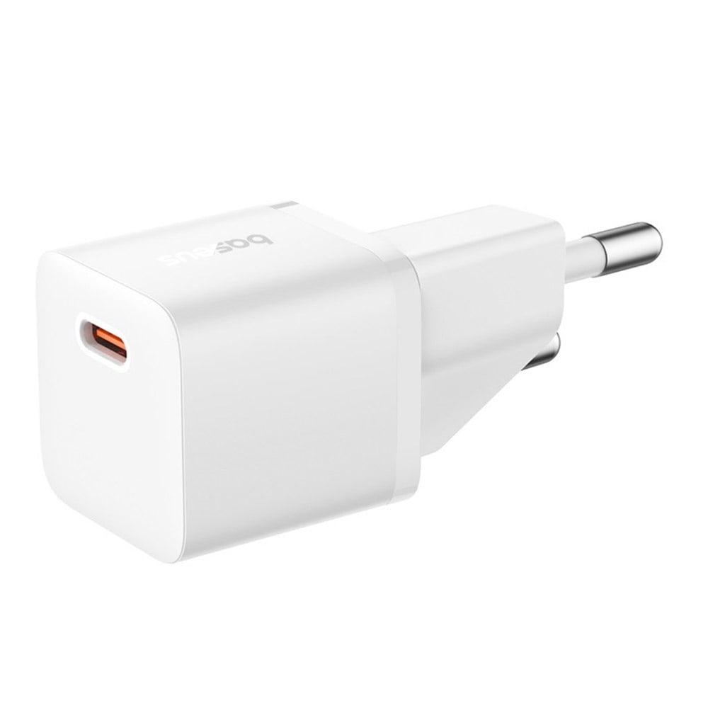 Baseus GaN5 Network Charger with USB-C Cable, 20W, 3A, 1 x USB-C, White P10110900213-01
