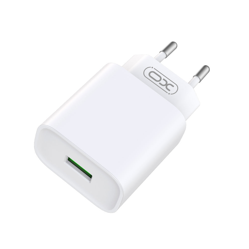 Caricabatterie da rete con cavo USB-C XO Design CE02D, 18W, 3A, 1 x USB-A, Bianco