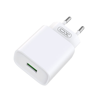 Caricabatterie da rete con cavo USB-C XO Design CE02D, 18W, 3A, 1 x USB-A, Bianco