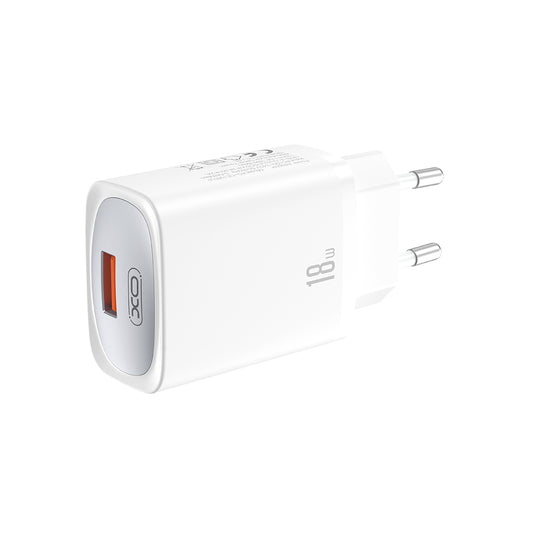 Caricabatterie da Rete con Cavo Lightning XO Design CE19, 18W, 3A, 1 x USB-A, Bianco