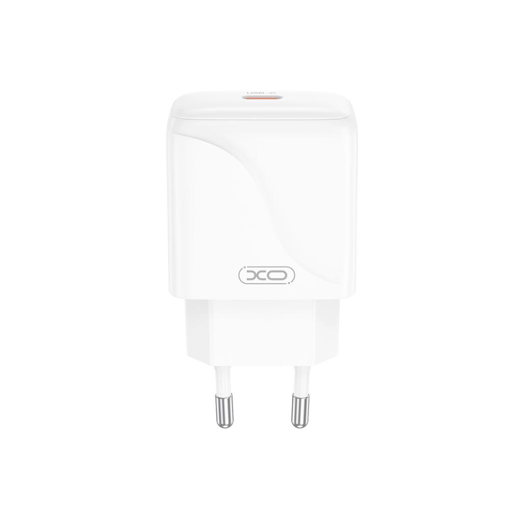 Caricabatterie da Rete con Cavo USB-C XO Design L141, 20W, 3A, 1 x USB-C, Bianco