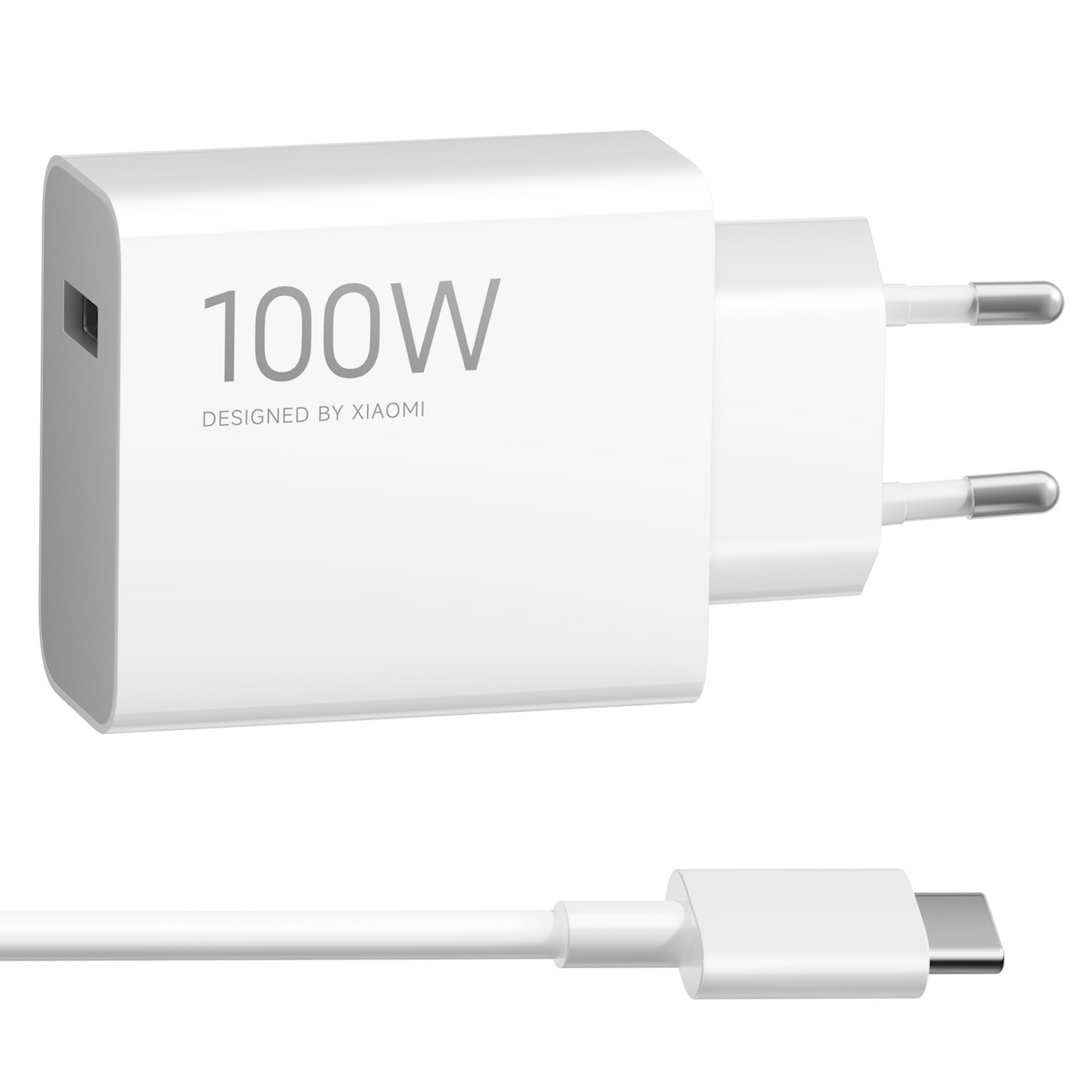 Caricatore di Rete con Cavo USB-C Xiaomi MY-19-ER, 100W, 6.1A, 1 x USB-A, Bianco BHR095VEU
