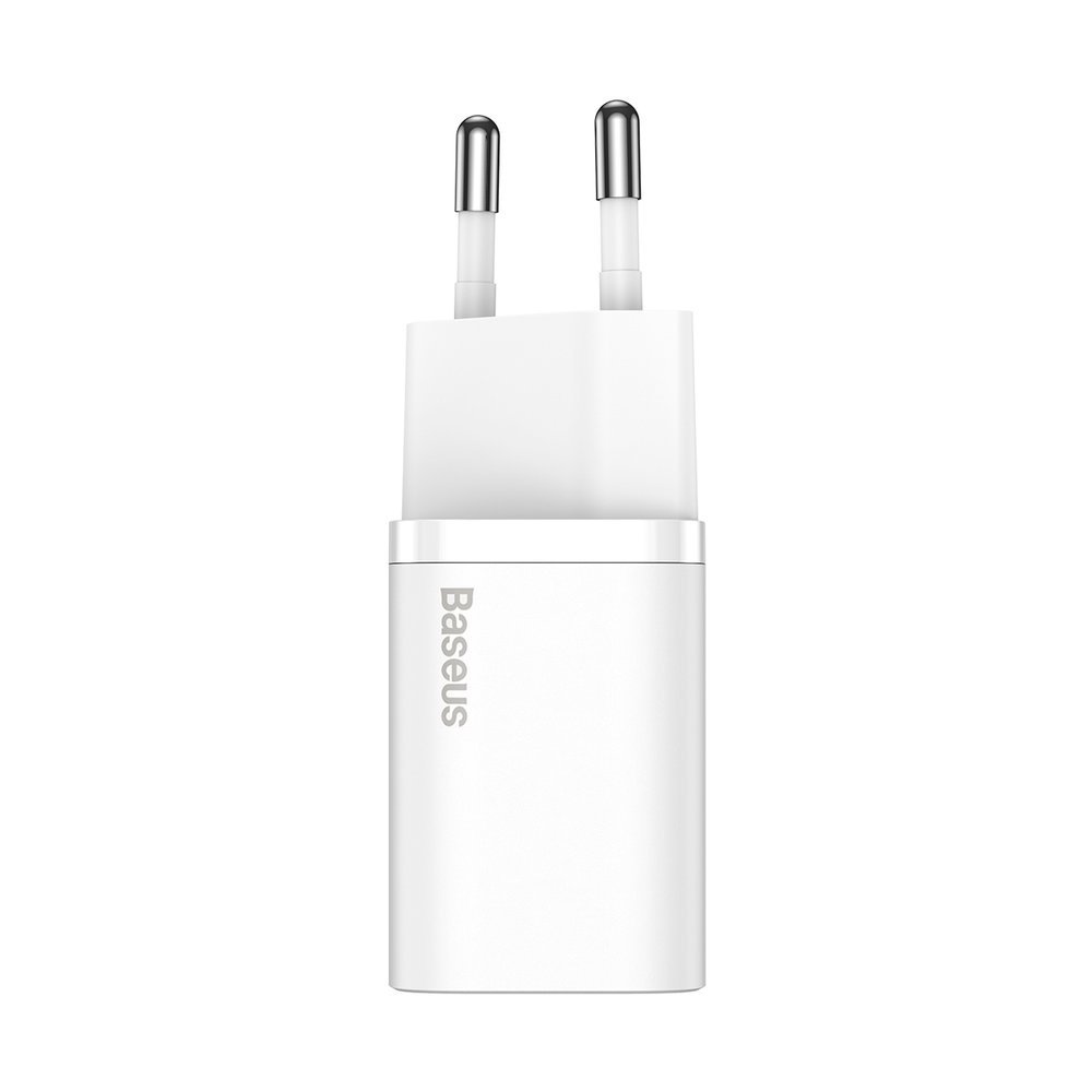 Caricatore di rete Baseus Super Si con cavo Lightning, 20W, 3A, 1 x USB-C, bianco TZCCCSUP-B02 