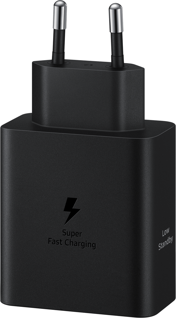 Caricabatterie di rete Samsung con cavo USB-C, 50W, 3A, 2 x USB-C, nero EP-T5020XBEGEU